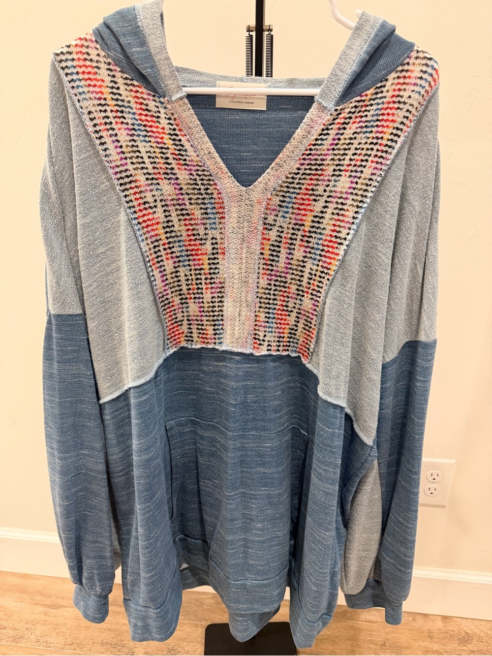 Sugarfox California Company Hooded Pullover | 3XL | Oversized Slouchy Fit